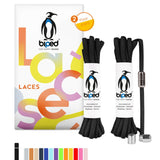 biped LACES 2 Paar Schnürsenkel ohne Binden mit Metallkapsel Drehverschluss oval 4,5 mm z2911