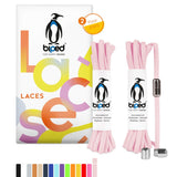 biped LACES 2 Paar Schnürsenkel ohne Binden mit Metallkapsel Drehverschluss oval 4,5 mm z2911