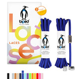 biped LACES 2 Paar Schnürsenkel ohne Binden mit Metallkapsel Drehverschluss oval 4,5 mm z2911