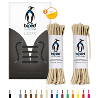 biped LACES 2 Paar runde Schnürsenkel aus Baumwolle 2 mm z2900