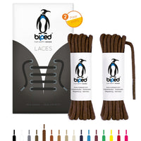 biped LACES 2 Paar runde Schnürsenkel aus Baumwolle ø 3,5 mm z2901
