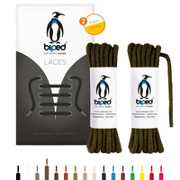 biped LACES 2 Paar runde Schnürsenkel aus Baumwolle ø 3,5 mm z2901