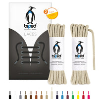 biped LACES 2 Paar runde Schnürsenkel aus Baumwolle ø 3,5 mm z2901