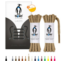 biped LACES 2 Paar dicke runde Schnürsenkel aus Baumwolle 5 mm z2902