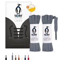 biped LACES 2 Paar flache Schnürsenkel aus Baumwolle 7 mm breit z2904