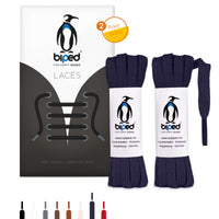 biped LACES 2 Paar flache Schnürsenkel aus Baumwolle 7 mm breit z2904