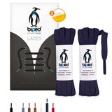 biped LACES 2 Paar flache Schnürsenkel aus Baumwolle 7 mm breit z2904