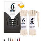 biped LACES 2 Paar flache Schnürsenkel aus Baumwolle 7 mm breit z2904