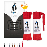 biped LACES 2 Paar flache Schnürsenkel aus Baumwolle 7 mm breit z2904