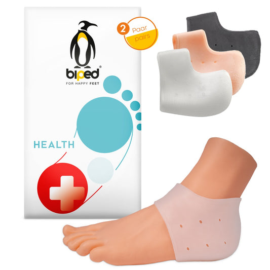 biped HEALTH 2 Paar Gel Fersenpolster Socken z2800