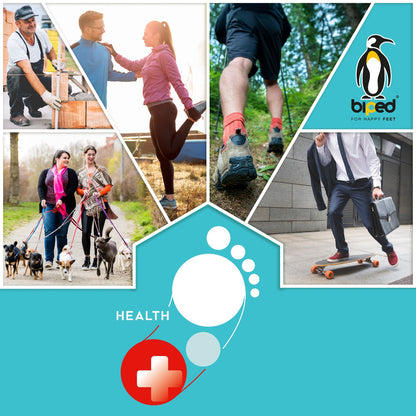 biped HEALTH 2 Paar Gel Fersenpolster Socken z2800